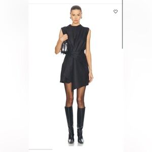 A.L.C. Dion Charcoal Grey Sleeveless Wool Dress Sz 6